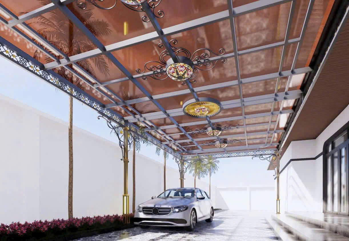 mái che poly chống mưa nắng