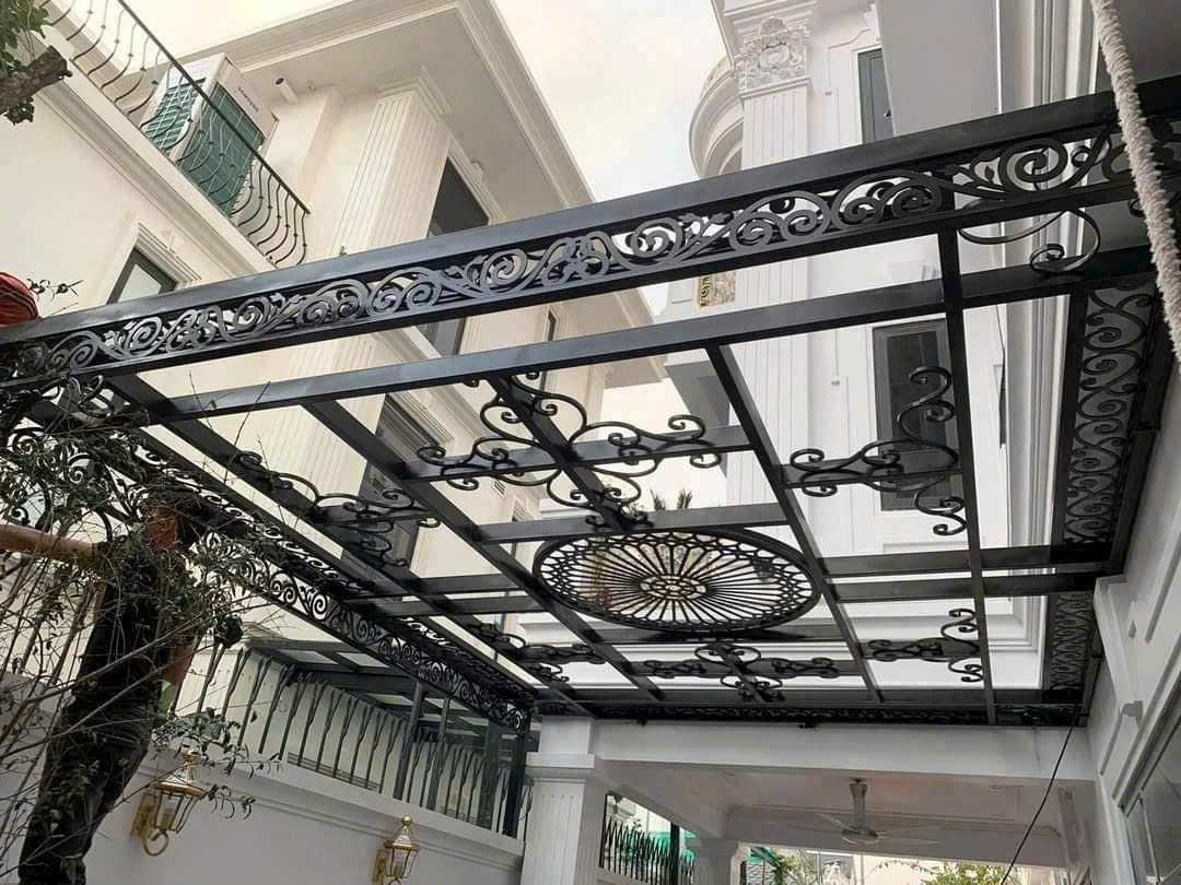 mái che lấy sáng poly đặc mái che polycarbonate