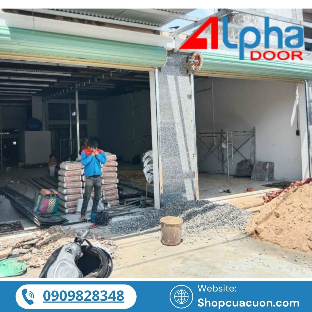 Báo giá lắp cửa cuốn kèm motor và lưu điện