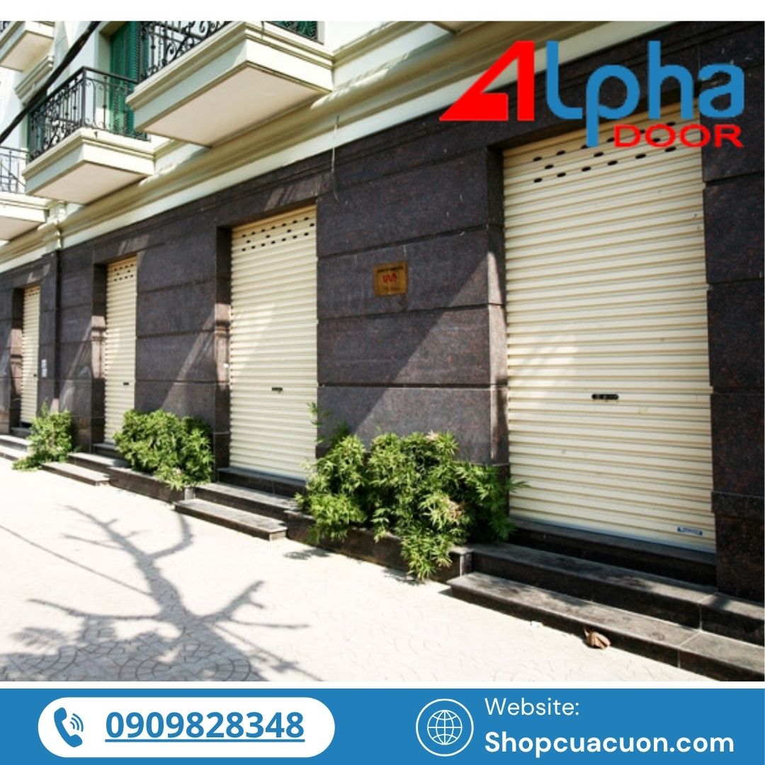 Cửa cuốn tấm liền phù hợp nhà phố hiện đại
